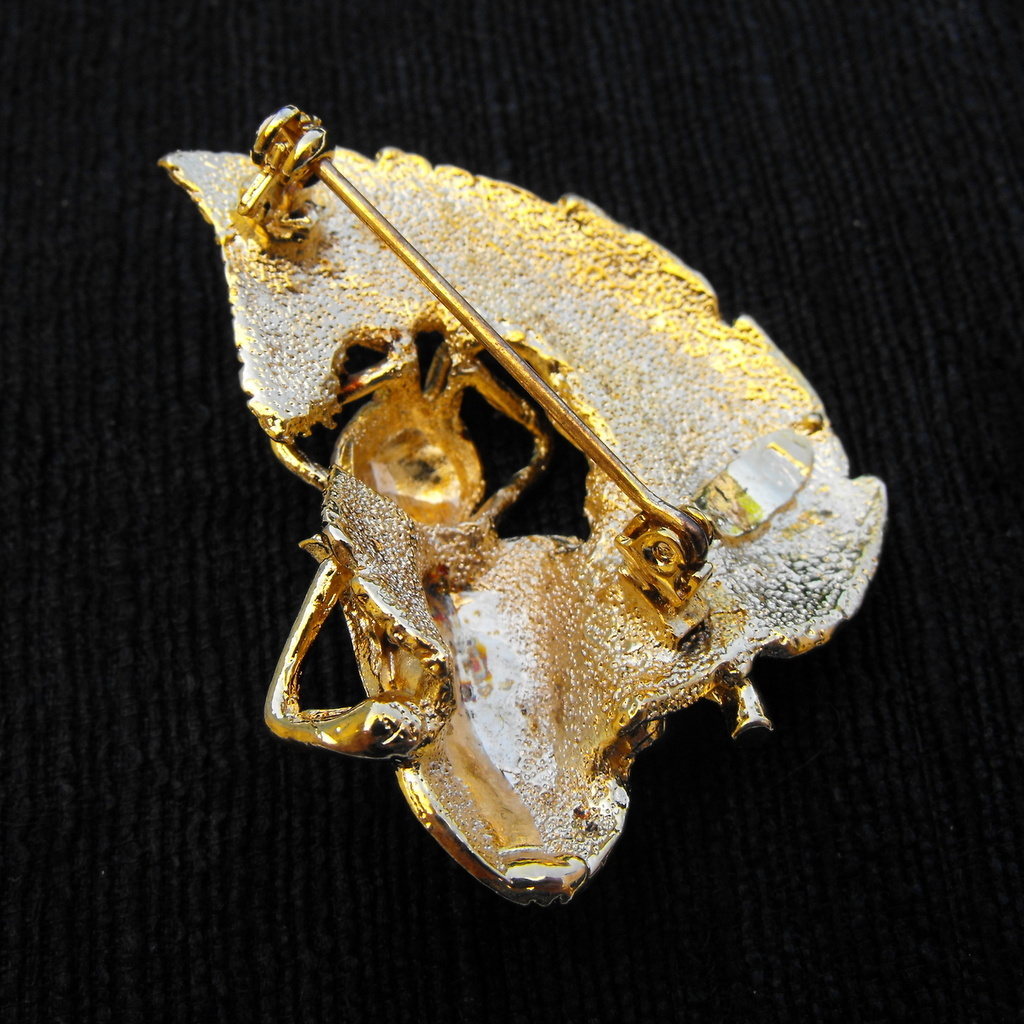Enamel Accented Bug Brooch, A Classic Design Enamel Accented Bug Brooch, A Classic Design