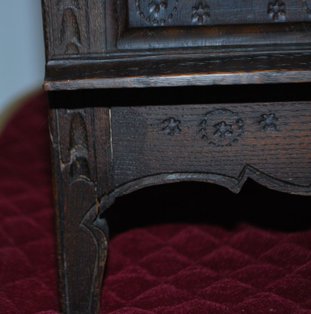 French Breton Miniature Cabinet c. 1920's French Breton Miniature Cabinet c. 1920's