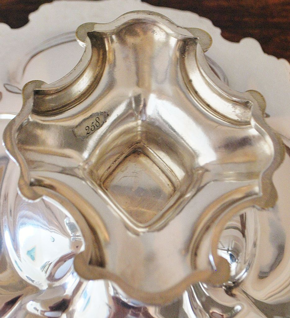 English Elkington Silver Basket, c. 1852 English Elkington Silver Basket, c. 1852