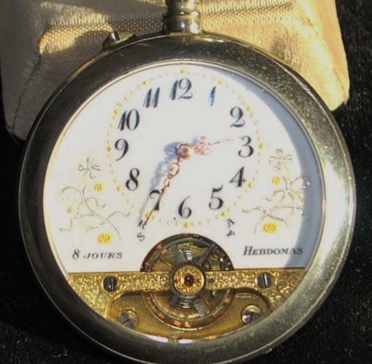 Swiss Hebdomas 8 day Pocket Watch, c. 1915 from antiqueworldusa on Ruby