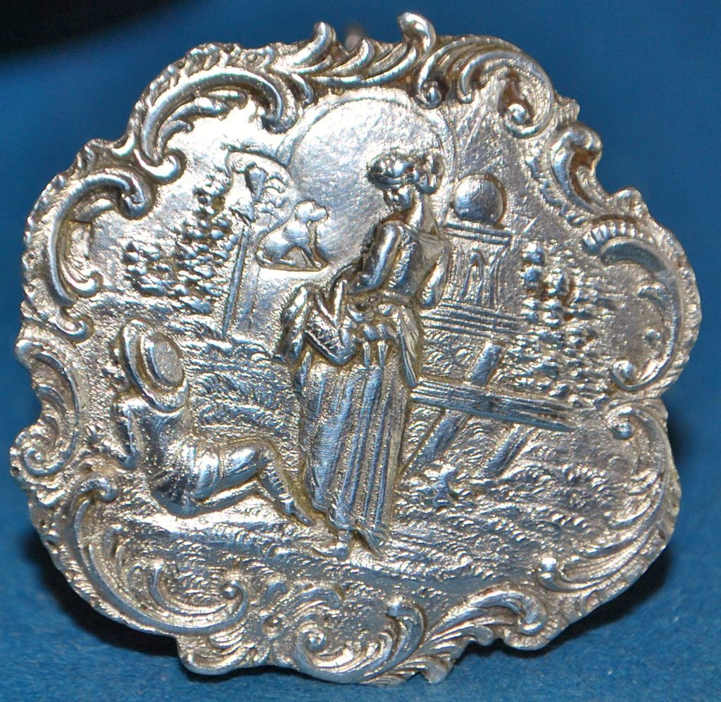 French Miniature Sterling Salon Table, c. 1900 French Miniature Sterling Salon Table, c. 1900