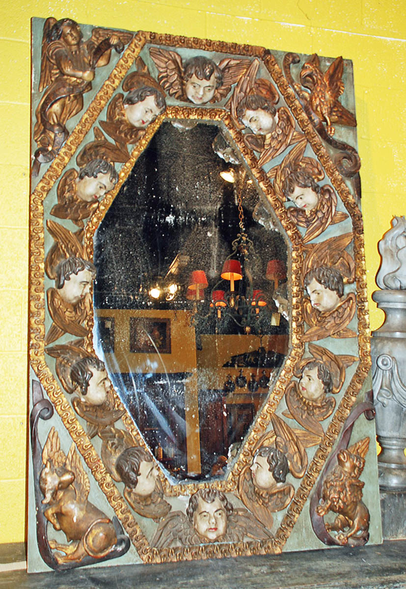 Unique 17th Century Spanish Mirror Unique 17th Century Spanish Mirror
