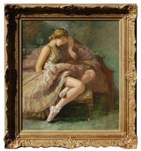Oil on Canvas "The Young Ballerina" Oil on Canvas "The Young Ballerina"