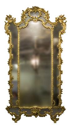 Large Gilt Mirror, Genoa, Italy Large Gilt Mirror, Genoa, Italy