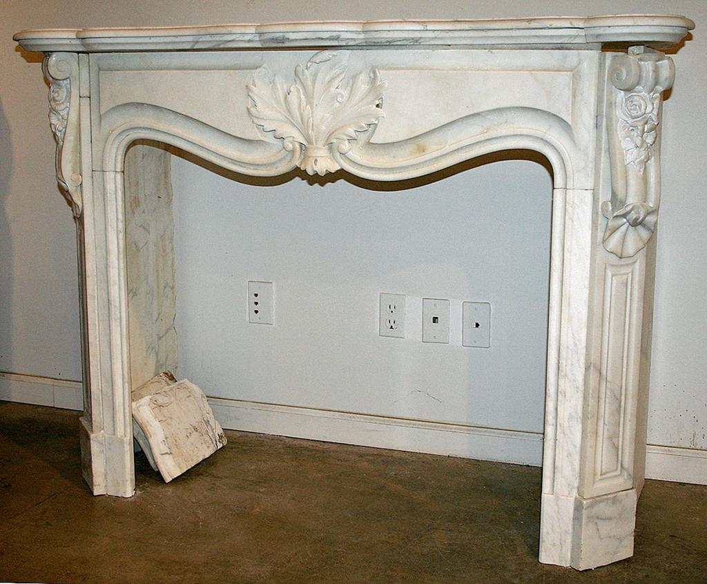 French White Marble Mantle French White Marble Mantle