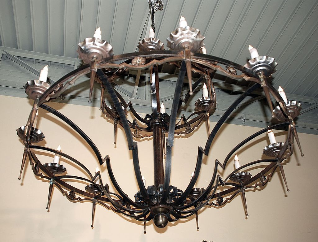 Eighteen Light Iron Chandelier Eighteen Light Iron Chandelier