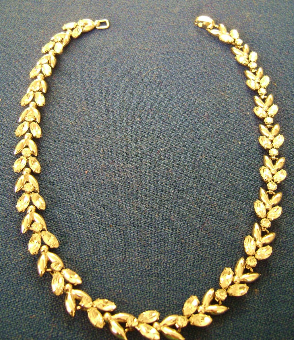 Silver Tone Vintage KREMENTZ Rhinestone Choker Silver Tone Vintage KREMENTZ Rhinestone Choker