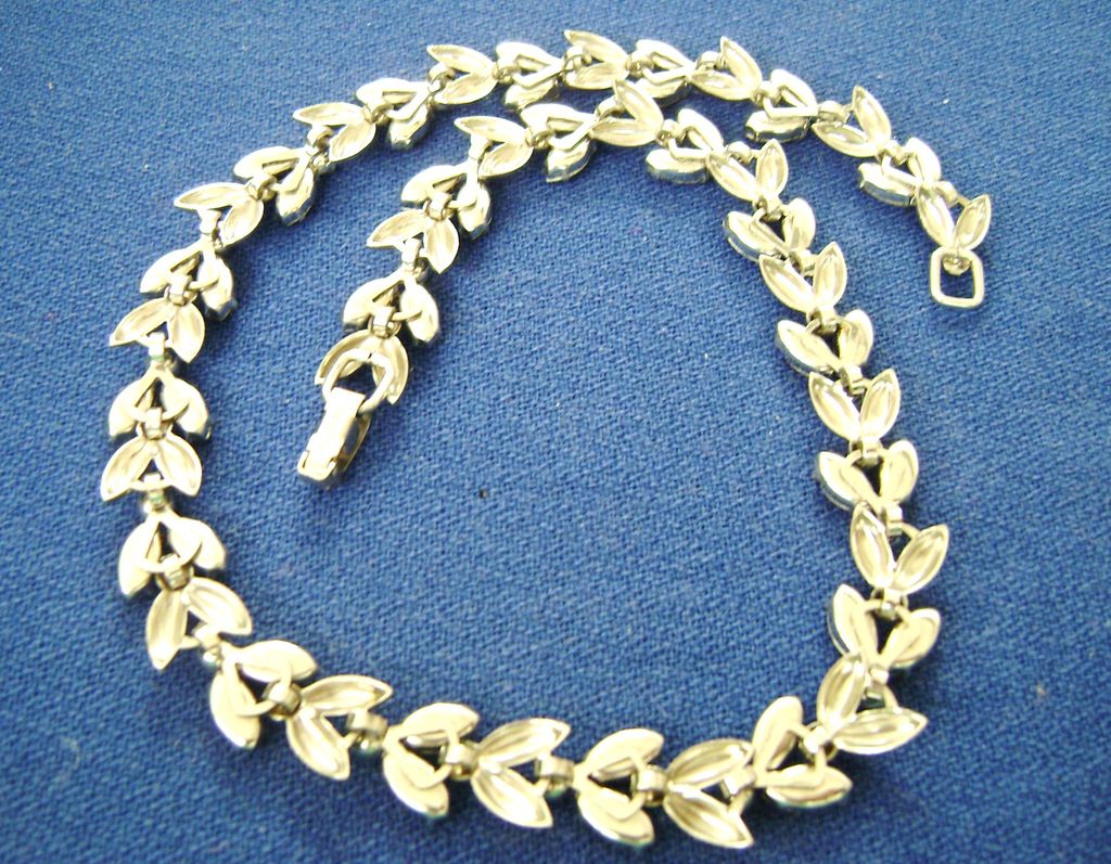Silver Tone Vintage KREMENTZ Rhinestone Choker Silver Tone Vintage KREMENTZ Rhinestone Choker