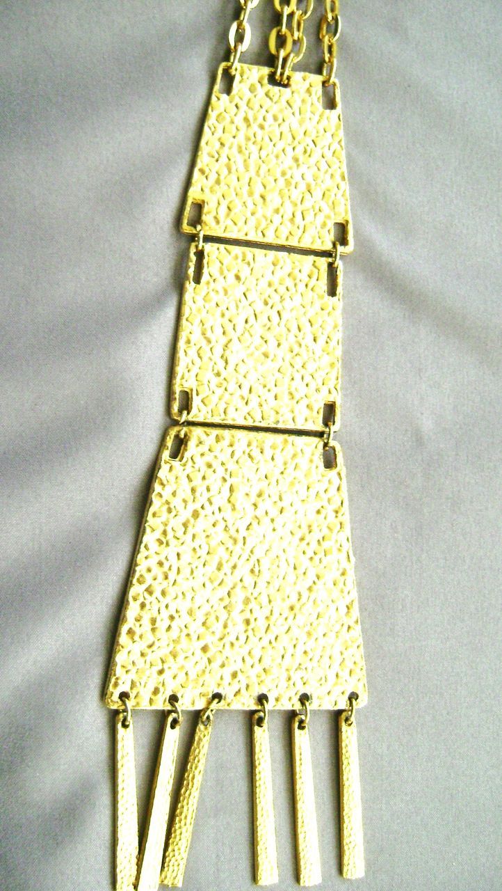 EGYPTIAN Style Gold Tone Articulated PDT w/Dangles EGYPTIAN Style Gold Tone Articulated PDT w/Dangles