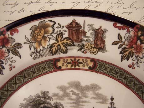 DOULTON BURSLEM Vintage Madras Polychrome Plate DOULTON BURSLEM Vintage Madras Polychrome Plate
