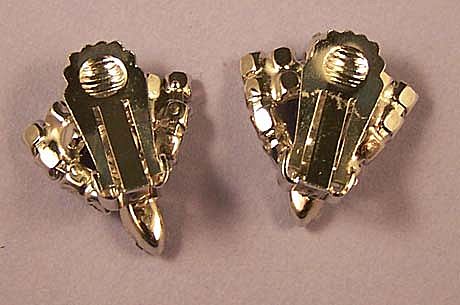ART DECO Vintage Crystal Rhinestone Bridal Earrings ART DECO Vintage Crystal Rhinestone Bridal Earrings