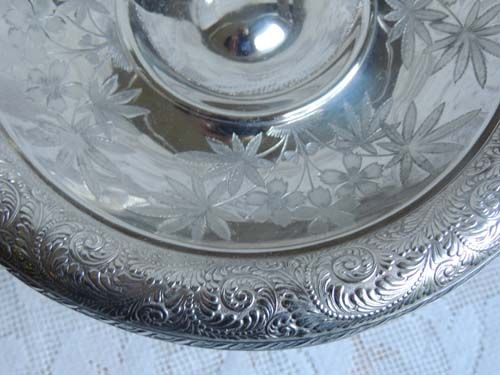 Antique Pedestal Basket Ornate Victorian Silver Plate Serving Basket Antique Pedestal Basket Ornate Victorian Silver Plate Serving Basket
