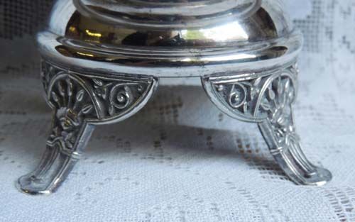 Antique Pedestal Basket Ornate Victorian Silver Plate Serving Basket Antique Pedestal Basket Ornate Victorian Silver Plate Serving Basket