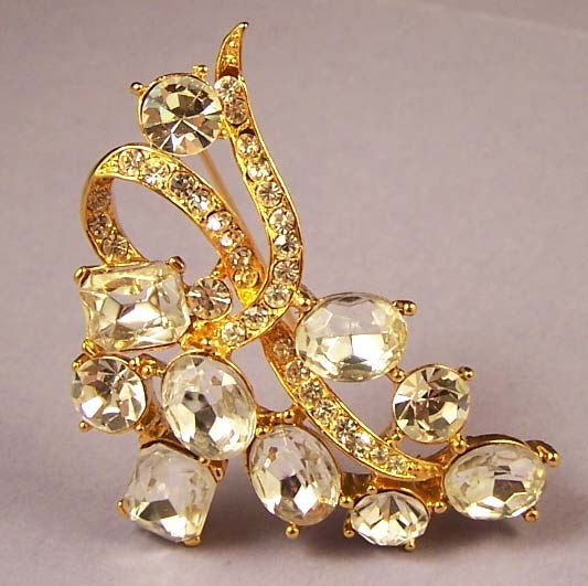 MJENT Rhinestone Crystal Brooch Pin MJENT Rhinestone Crystal Brooch Pin