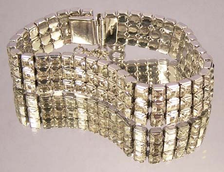 NAPIER Brilliant Art Deco Vintage Crystal Bracelet - Bridal Bracelet NAPIER Brilliant Art Deco Vintage Crystal Bracelet - Bridal Bracelet