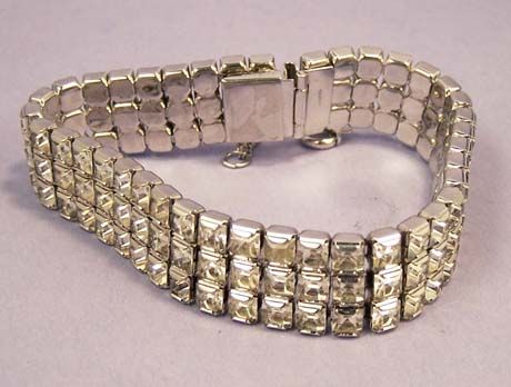 NAPIER Brilliant Art Deco Vintage Crystal Bracelet - Bridal Bracelet NAPIER Brilliant Art Deco Vintage Crystal Bracelet - Bridal Bracelet