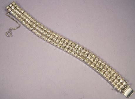 NAPIER Brilliant Art Deco Vintage Crystal Bracelet - Bridal Bracelet NAPIER Brilliant Art Deco Vintage Crystal Bracelet - Bridal Bracelet