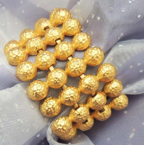 Magnificent NAPIER Vintage Runway Gold Necklace and Bracelet Set - Signed Magnificent NAPIER Vintage Runway Gold Necklace and Bracelet Set - Signed