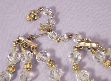 VENDOME Vintage Multi Strand Crystal Bead Necklace VENDOME Vintage Multi Strand Crystal Bead Necklace