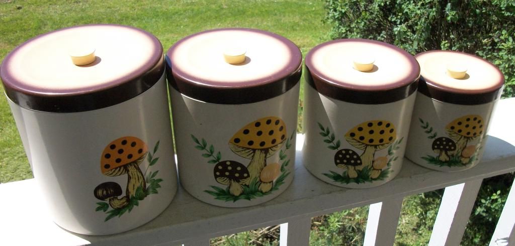 Merry Mushroom Canister Set, Japan Merry Mushroom Canister Set, Japan
