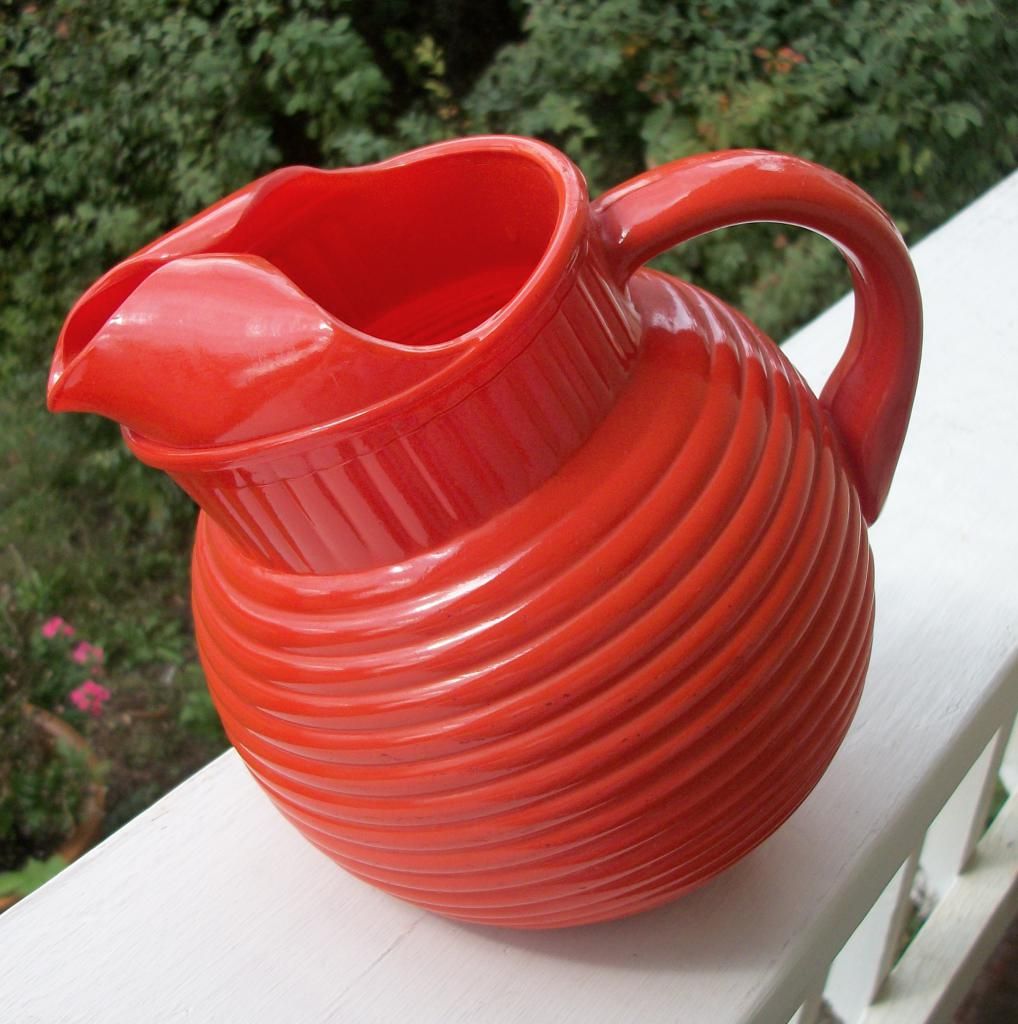 Hazel Atlas Orange Tilt Ball Pitcher , Orange Hazel Atlas Orange Tilt Ball Pitcher , Orange
