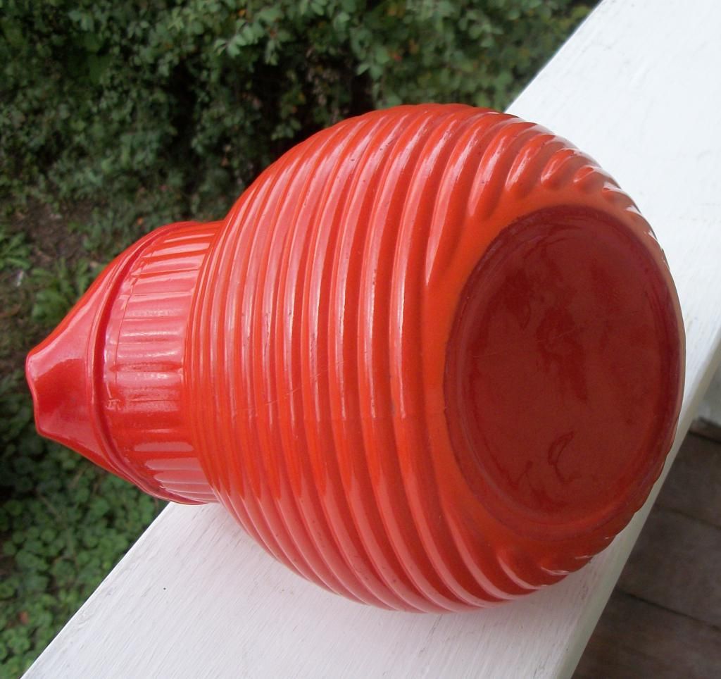 Hazel Atlas Orange Tilt Ball Pitcher , Orange Hazel Atlas Orange Tilt Ball Pitcher , Orange