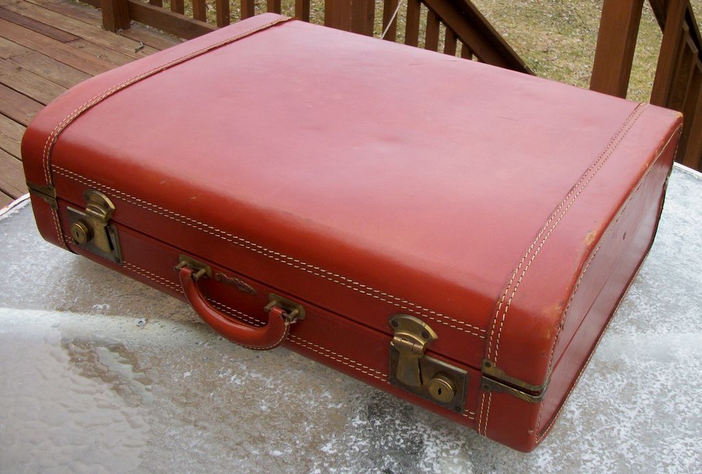 Vintage Leather Suitcase, Super Fortress Vintage Leather Suitcase, Super Fortress