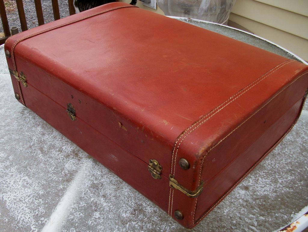 Vintage Leather Suitcase, Super Fortress Vintage Leather Suitcase, Super Fortress