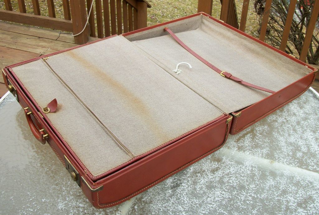 Vintage Leather Suitcase, Super Fortress Vintage Leather Suitcase, Super Fortress