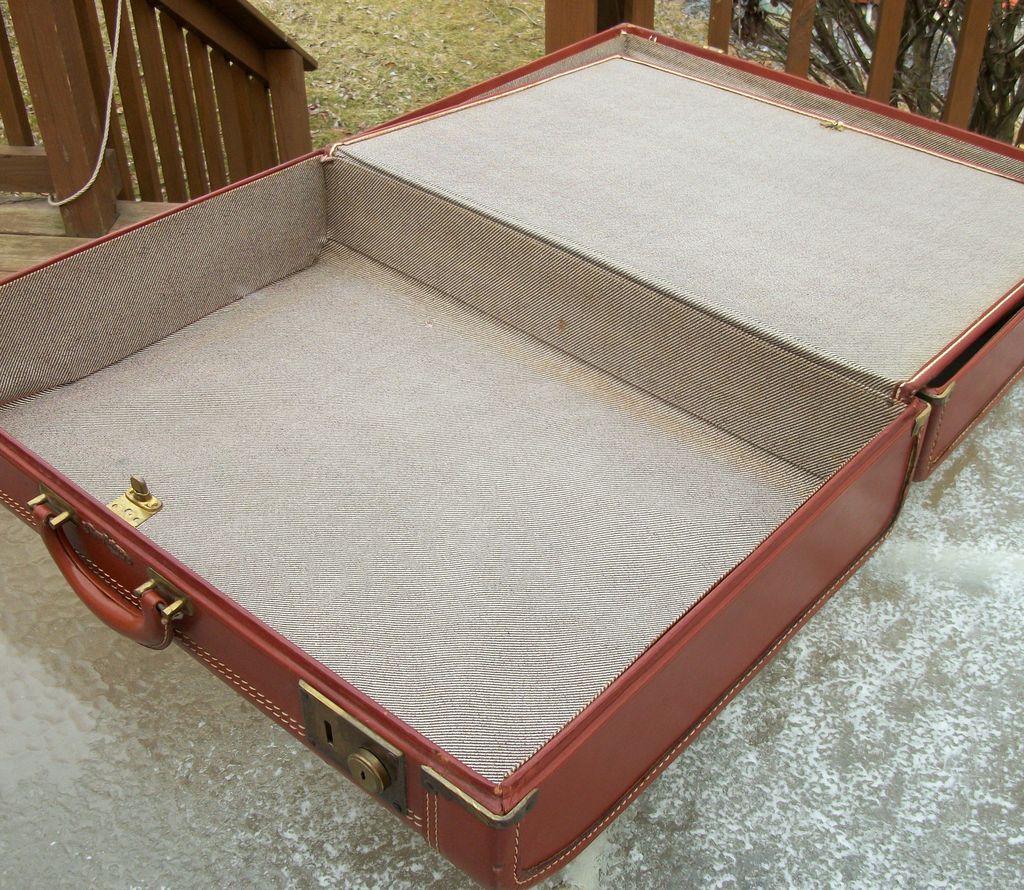 Vintage Leather Suitcase, Super Fortress Vintage Leather Suitcase, Super Fortress