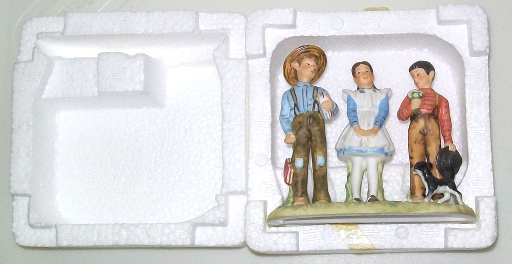 Gorham Fine Bone China Figurine - Norman Rockwell's "Spring - Young Man's Fancy" - Original Box Gorham Fine Bone China Figurine - Norman Rockwell's "Spring - Young Man's Fancy" - Original Box