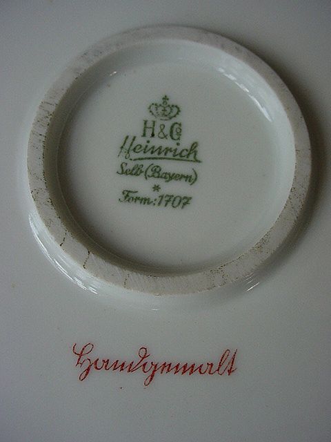 H&Co Heinrich German Porcelain Handpainted Butterfly Insect Charger H&Co Heinrich German Porcelain Handpainted Butterfly Insect Charger