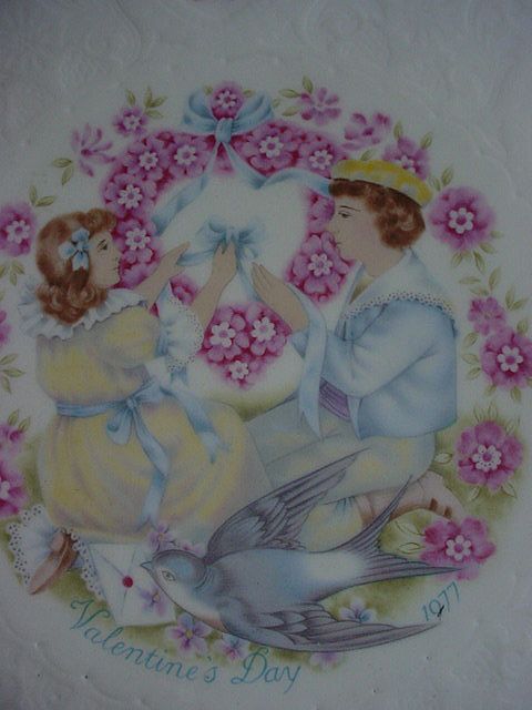 Royal Doulton 1977 Valentine's Day plate Royal Doulton 1977 Valentine's Day plate