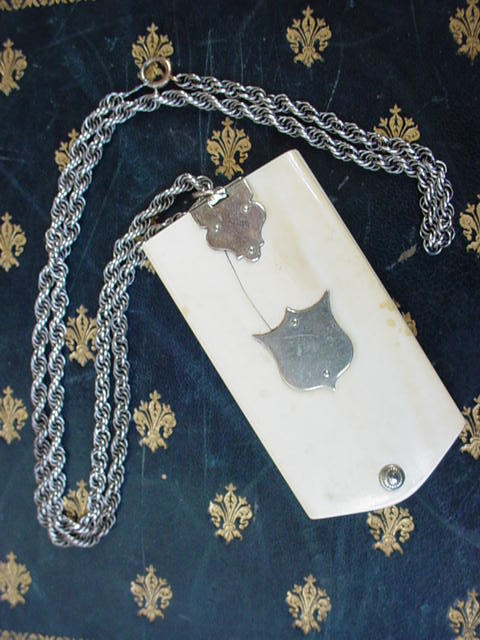 19th Century Victorian Ivory Daily 6 Day Note Pad 19th Century Victorian Ivory Daily 6 Day Note Pad