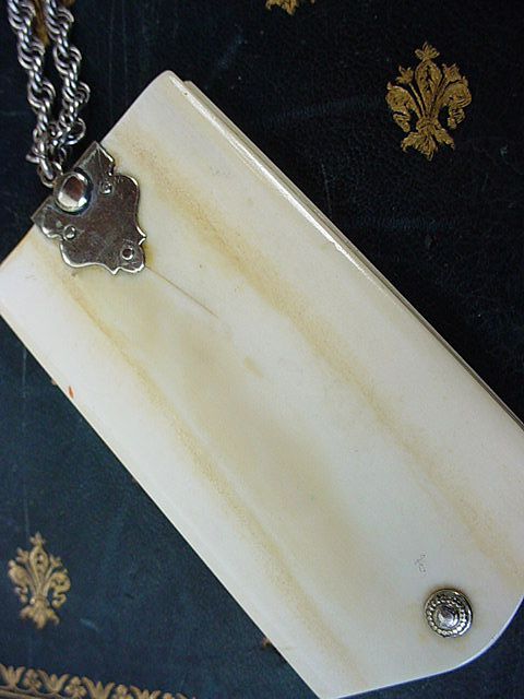19th Century Victorian Ivory Daily 6 Day Note Pad 19th Century Victorian Ivory Daily 6 Day Note Pad