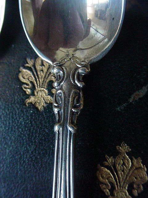 Pair Birks Sterling Silver Chantilly demitasse spoons Pair Birks Sterling Silver Chantilly demitasse spoons