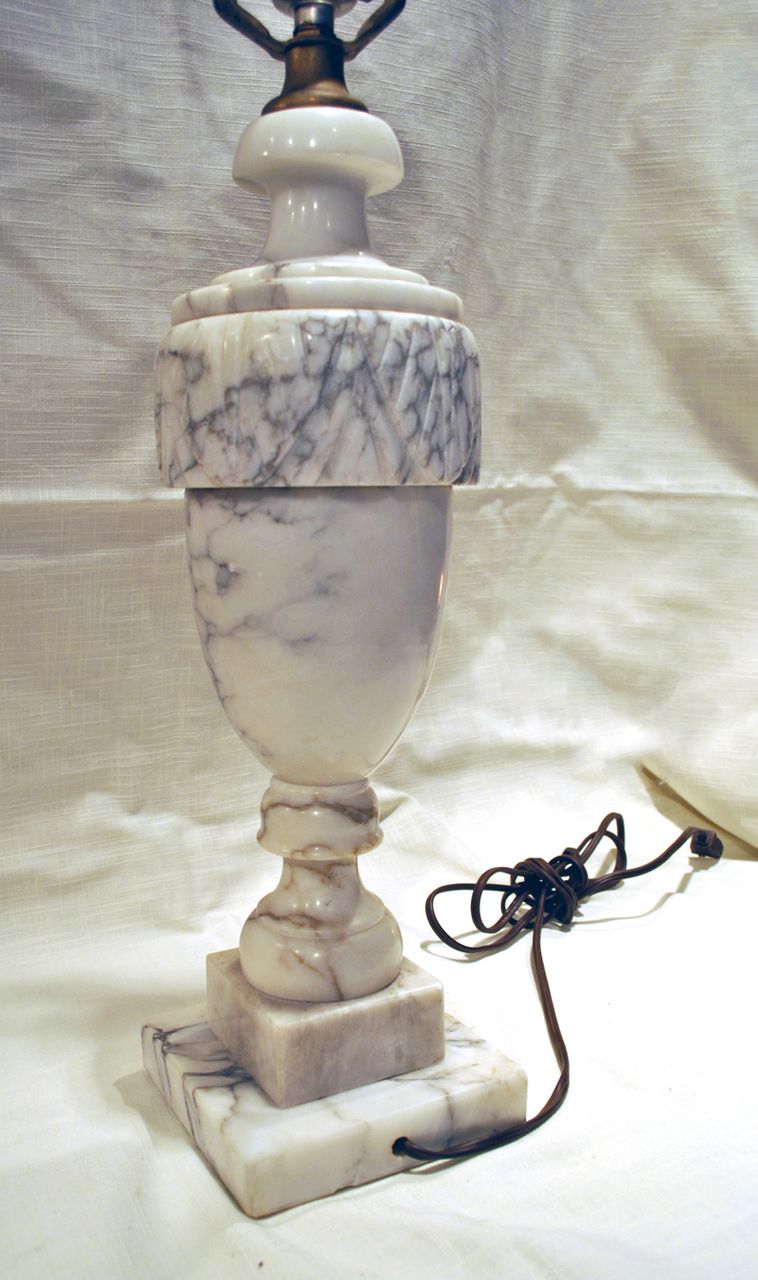 FREE SHIPPING 1950's 1950s Classic White Marble Table Lamp Shabby Chic Paris Apartment Home Decor FREE SHIPPING 1950's 1950s Classic White Marble Table Lamp Shabby Chic Paris Apartment Home Decor