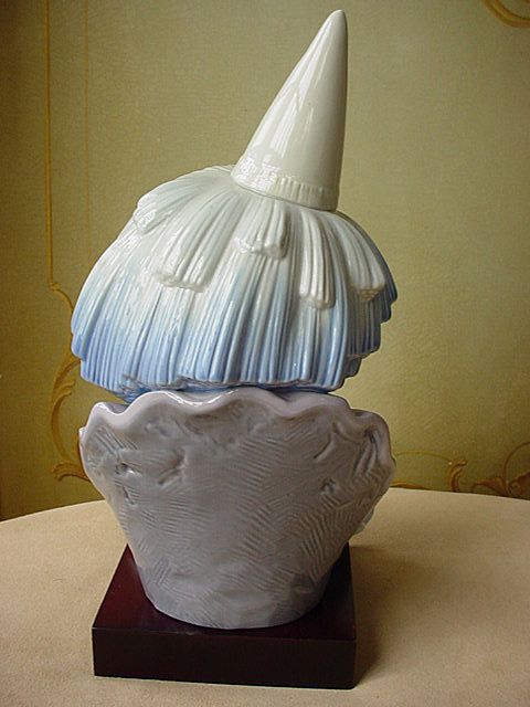Large Retired Lladro Porcelain Jester Clown Head 5129 w/base Large Retired Lladro Porcelain Jester Clown Head 5129 w/base
