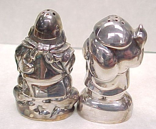 Vintage 950 Silver Figural Salt & Pepper Set of 7 ASIAN Gods Vintage 950 Silver Figural Salt & Pepper Set of 7 ASIAN Gods