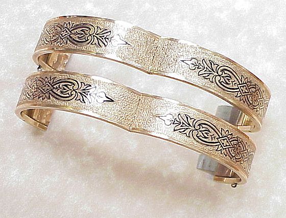 Victorian Taille d' Epergne Wedding Cuff Bracelets Victorian Taille d' Epergne Wedding Cuff Bracelets