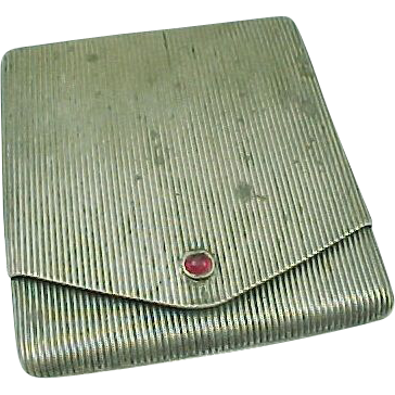 Vintage 800 SIlver Art Deco Match Book Case GERMANY Vintage 800 SIlver Art Deco Match Book Case GERMANY
