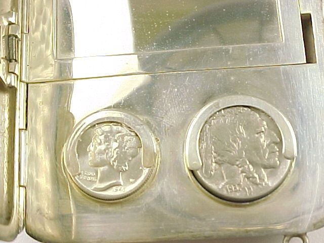 Webster Sterling Silver Coin Purse Engraved Art Deco Wristlet Webster Sterling Silver Coin Purse Engraved Art Deco Wristlet