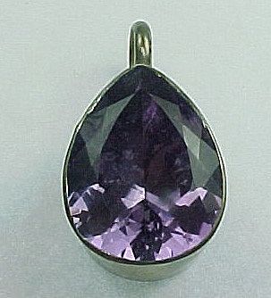Gorgeous pear cut large amethyst pendant Gorgeous pear cut large amethyst pendant