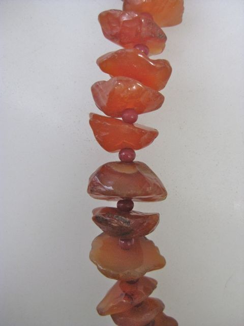Chunky CARNELIAN Nugget Necklace Chunky CARNELIAN Nugget Necklace