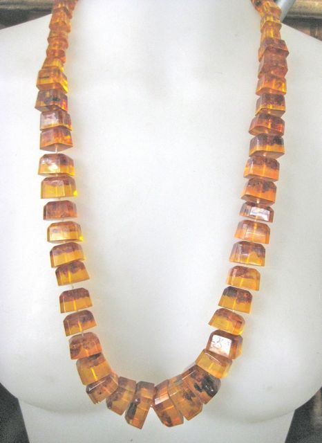 Vintage Chunky Long Baltic AMBER Necklace - 32" Vintage Chunky Long Baltic AMBER Necklace - 32"