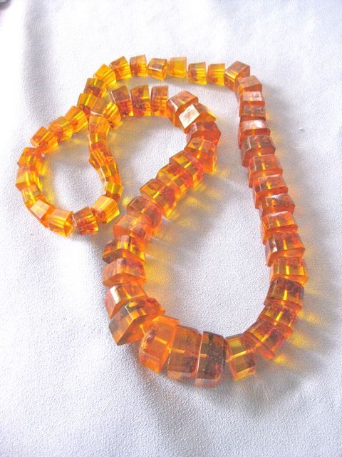Vintage Chunky Long Baltic AMBER Necklace - 32" Vintage Chunky Long Baltic AMBER Necklace - 32"