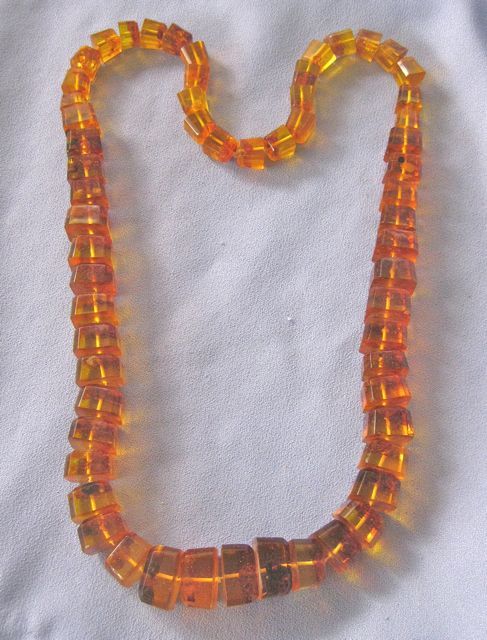 Vintage Chunky Long Baltic AMBER Necklace - 32" Vintage Chunky Long Baltic AMBER Necklace - 32"