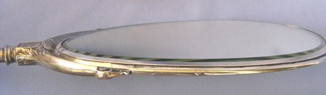 DECO Era Sterling Long Handle Hand Mirror DECO Era Sterling Long Handle Hand Mirror