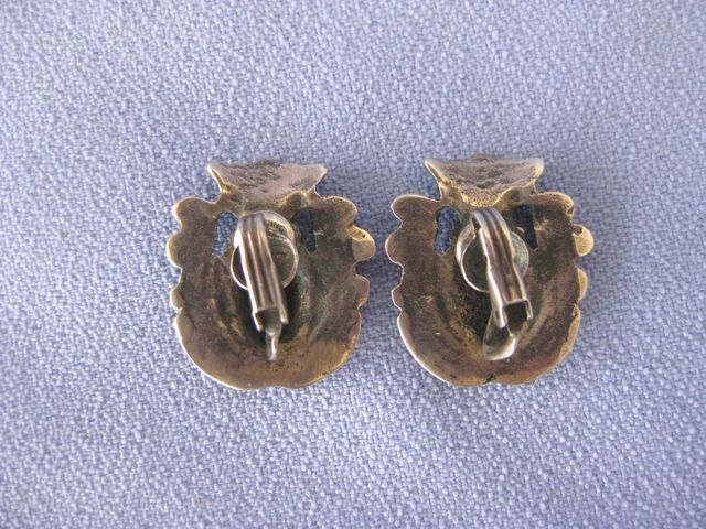 Vintage 800 Silver Unsigned PERUZZI Crown/Shield Bracelet/Earrings Vintage 800 Silver Unsigned PERUZZI Crown/Shield Bracelet/Earrings