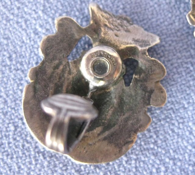 Vintage 800 Silver Unsigned PERUZZI Crown/Shield Bracelet/Earrings Vintage 800 Silver Unsigned PERUZZI Crown/Shield Bracelet/Earrings